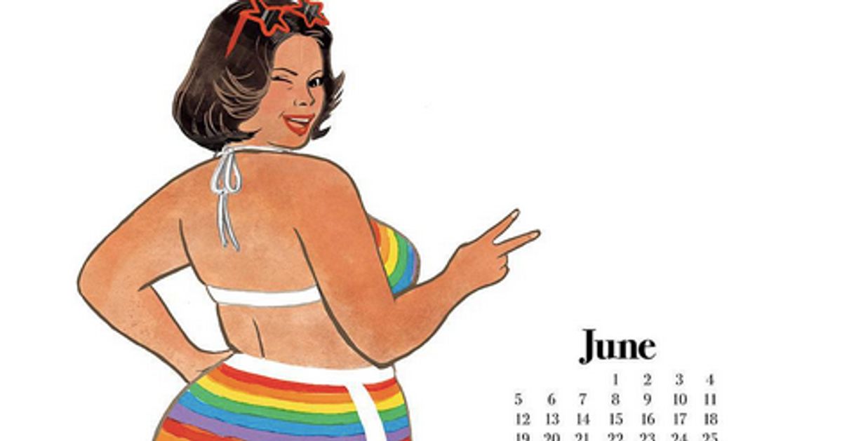 This Fat Positive Pin Up Calendar Is Everything HuffPost Women
