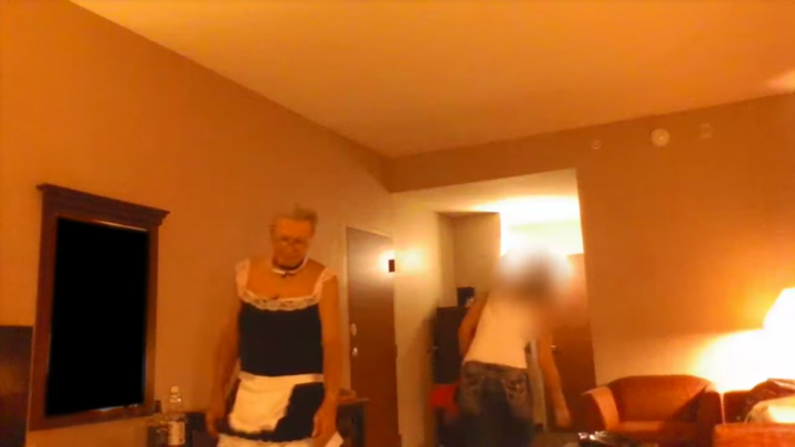 Authorities released a video allegedly showing Marsh meeting with an undercover detective in a hotel room.