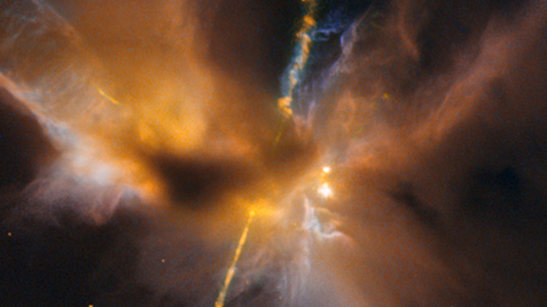 Hubble Telescope Spots A Double-Bladed Celestial 'Lightsaber ...