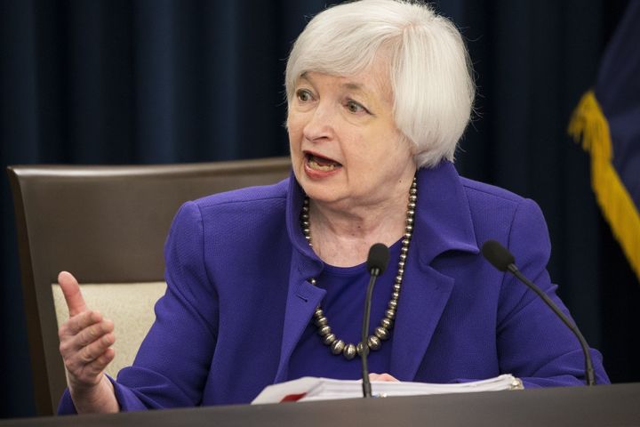 Federal Reserve Chairwoman Janet Yellen held a news conference after the Fed announced that it was raising its key interest rate on Dec. 16, 2015.