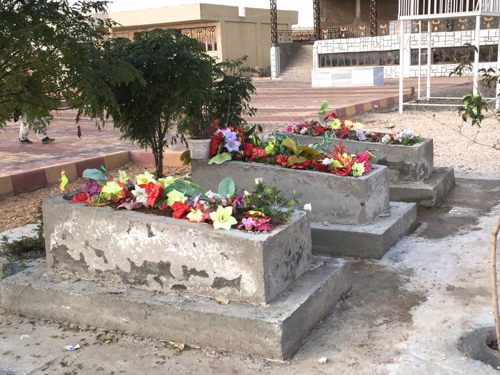 A cemetery in Qamishli, Rojava, Syria, in December 2014.