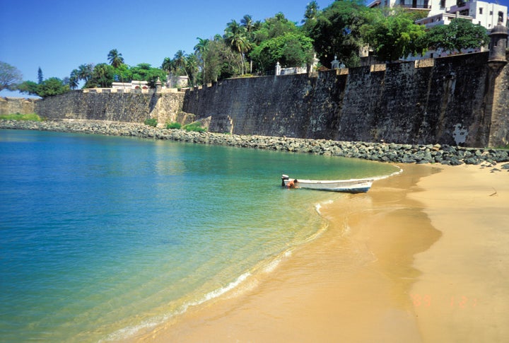 Old San Juan Beach, San Juan, Puerto Rico.