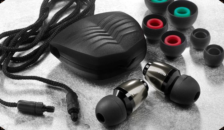 V-MODA's Faders VIP earplugs come in three different colors and include four sizes for different ears.