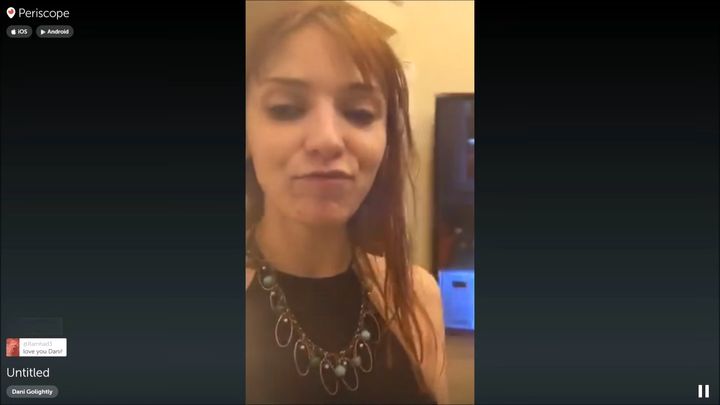 A 26-year-old woman identified as Danielle Brand accuses Cumia of breaking her hand in a Periscope video.