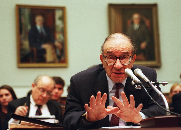 Greenspan chaired the U.S. Federal Reserve for 19 years under four different presidents.