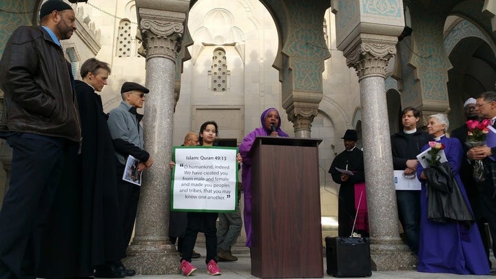 Speakers at the Islamic Center of Washington denounced ISIS as well as attacks against American Muslims.