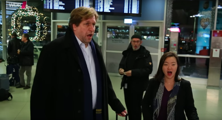 For several beautiful minutes, travelers stresses appeared to melt away when opera singers staged a flash mob inside of a German airport.