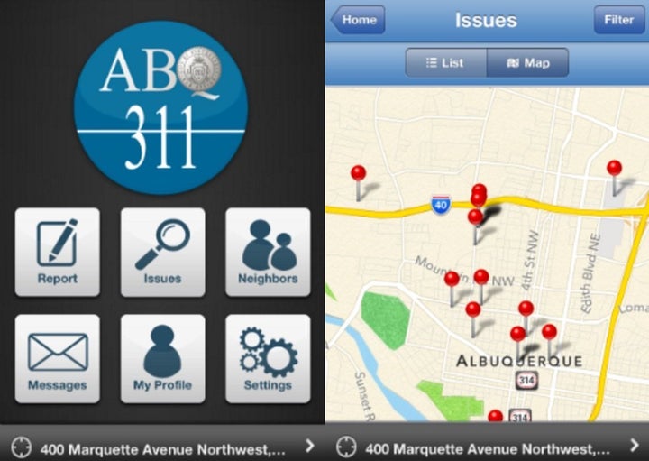 The city's 311 app.