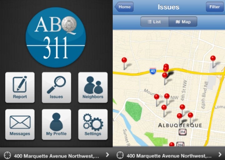 The city's 311 app. 