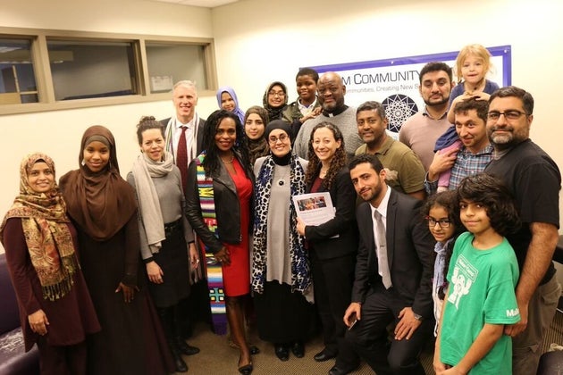 New York-based clergy and interfaith activists delivered the letter of support to the Muslim Community...