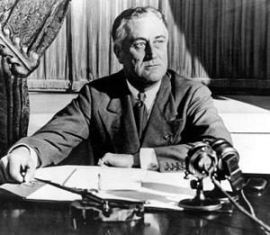 Franklin D. Roosevelt said that funding Social Security through a payroll tax on all workers would provide Americans with a "legal, moral and political right" to their benefits.