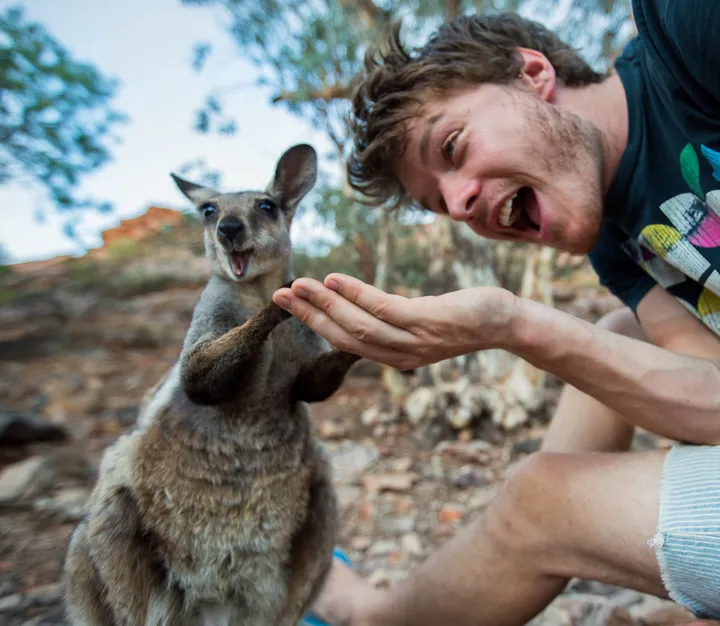 動物とハッピーな 自撮り写真 を撮り続ける男性が語る 生き物と仲良くなる秘訣 ハフポスト Life