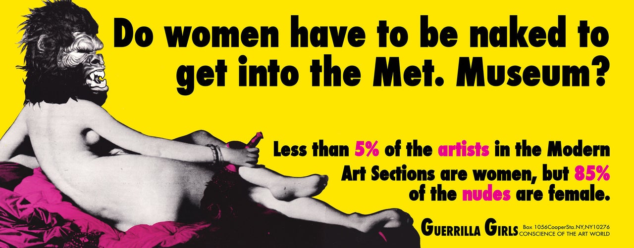Guerrilla Girls,<em> Do Women Have to be Naked to Get into the Met Museum?</em>, 1989