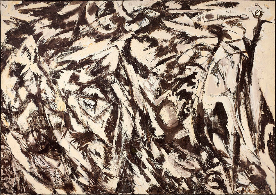 Lee Krasner, Charred Landscape, 1960.