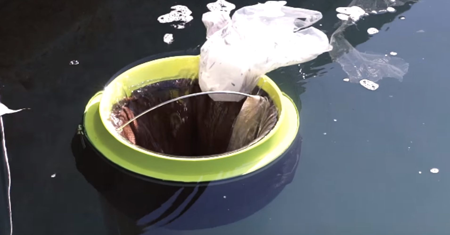 This Genius Bucket Sucks Trash And Oil Right Out Of The Sea | HuffPost