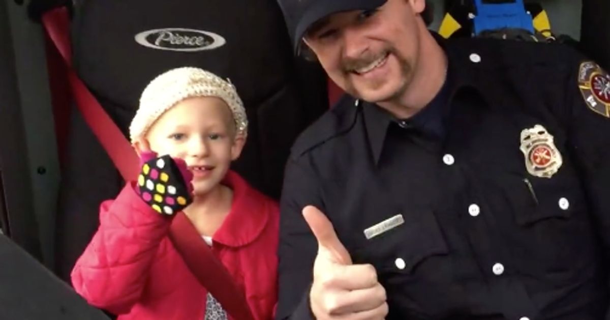 Firefighters Escort 6-Year-Old To Her Final Day Of Chemo | HuffPost ...