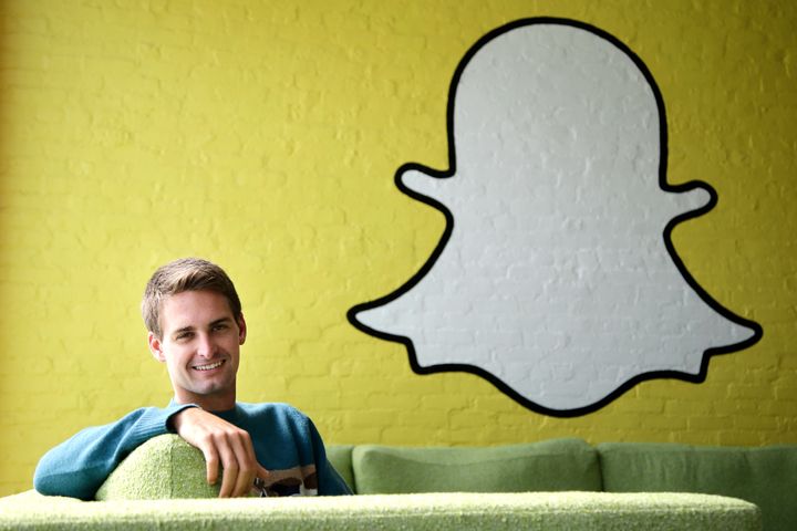 Snapchat CEO Evan Spiegel is seen in Los Angeles, Oct. 24, 2013.