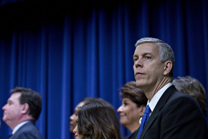Arne Duncan in December, before the signing of the Every Student Succeeds Act.