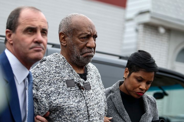 Bill Cosby arrives to the courthouse in Elkins Park, Pennsylvania, to face charges of aggravated indecent assault.