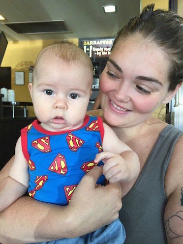 Telaine Smith with her son Pilot