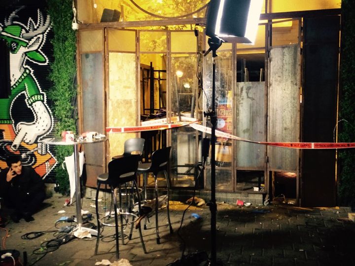 A gunman opened fire on Hasimta bar in Tel Aviv on Friday, Jan. 1, 2016.