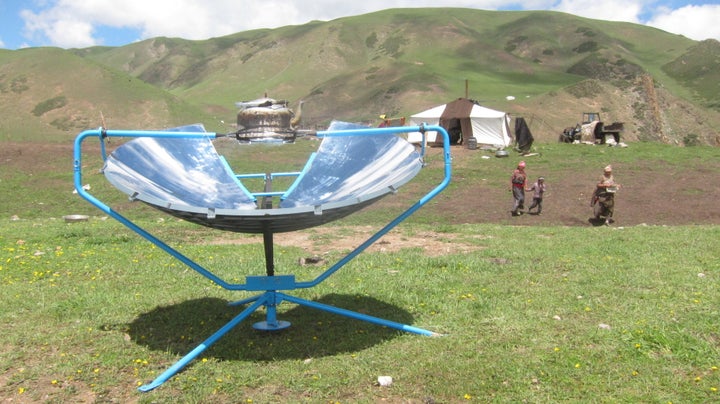 SolSource boils water for Tsampa, a staple food, in Tibet. 