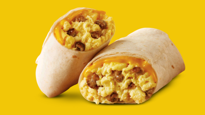 A Wendy's sausage-egg burrito.