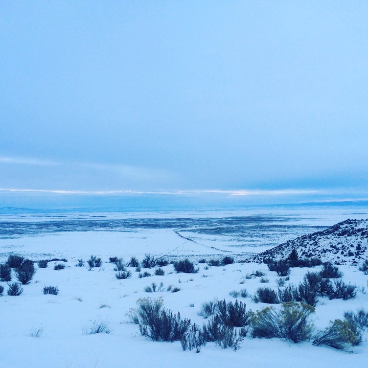 The view from the road on the way to Malheur National Wildlife Refuge.