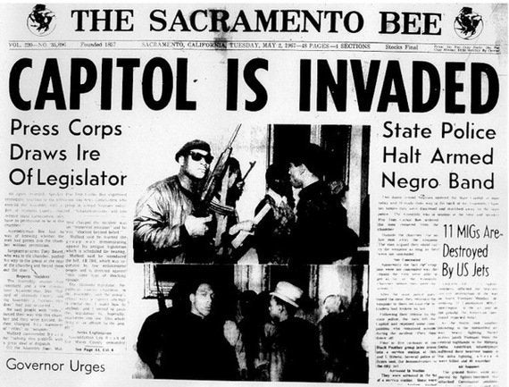 The front page of The Sacramento Bee on the night of the protest.