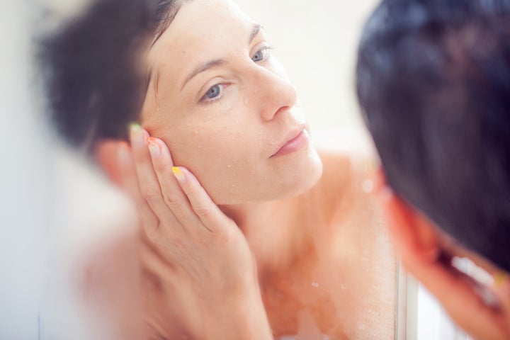 Don't have time for a full-on facial? Berthelot recommends a few at-home quick-fixes: "After you exfoliate, you can always steam up your skin in the shower or over a bowl of hot water. When you open the pores, it allows for the product to be absorbed deeper into the skin."