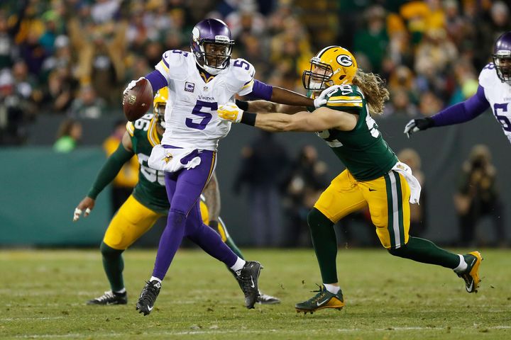 Matthews still loves to rush the passer, as he successfully did here against Teddy Bridgewater and the Minnesota Vikings on Jan. 3.