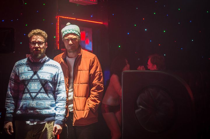 Seth Rogen and Michael Shannon star in a scene from "The Night Before."