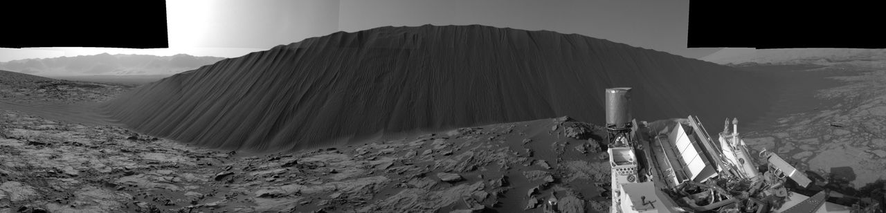 This view from NASA's Curiosity Mars Rover shows the downwind side of the "Namib Dune." 