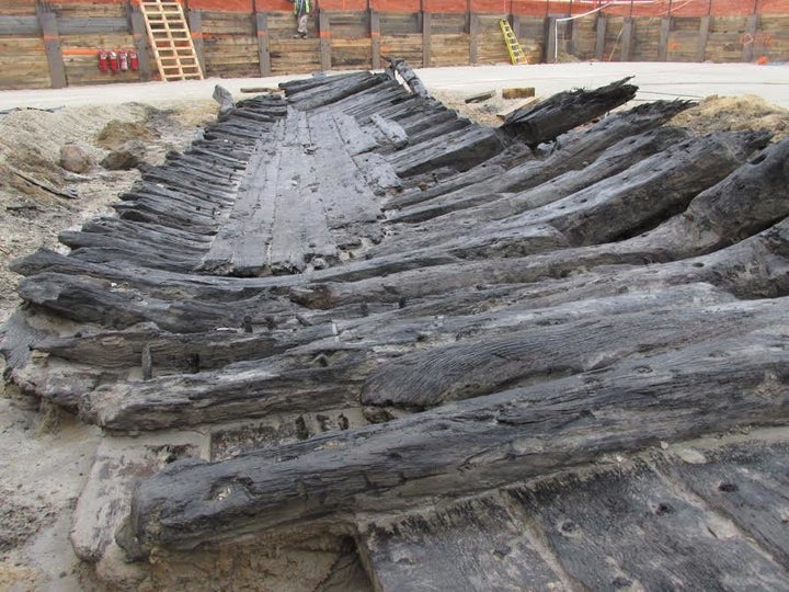 The wood is estimated to be 250 years old. It was remarkably well-preserved because of its lack of oxygen while bur