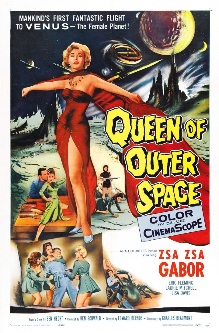 The 1958 poster for "Queen of Outer Space."