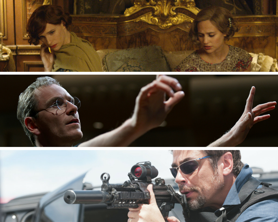 "The Danish Girl" / "Steve Jobs" / "Sicario"