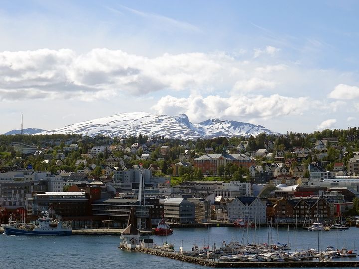 Tromsø, Norway from above.