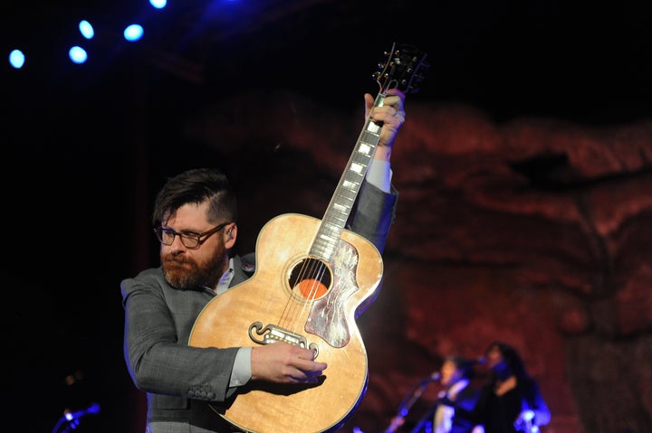 Colin Meloy of The Decemberists performs at Red Rocks Amphitheatre in Morrison, Colorado on May 27, 2015. Meloy recently turned his creative talents to skewering the Bundy militia with an erotic fan fiction hashtag.