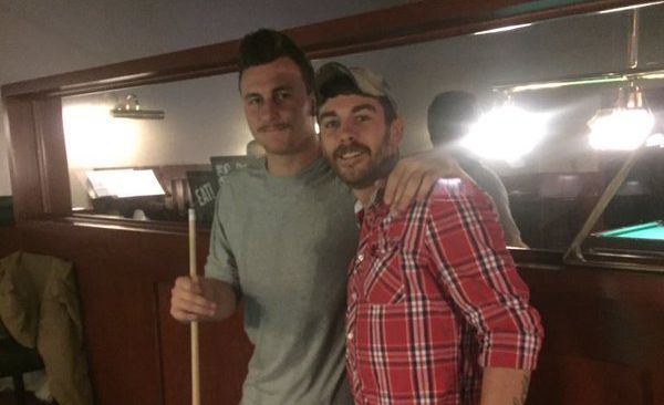 After an exhaustive search, Johnny Manziel was allegedly spotted playing pool at a Dave & Busters in Ohio on Wednesday night.