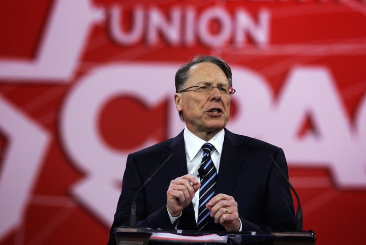 NRA Executive Vice President Wayne LaPierre. A new study suggestions that the organization's influence may be overstated.