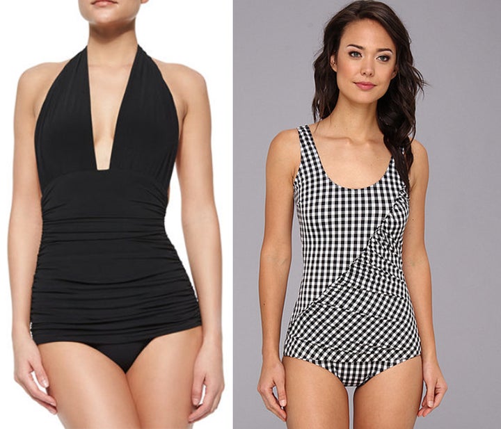 Steph Black and White One Piece Swimsuit | Black One Piece| Beach Riot