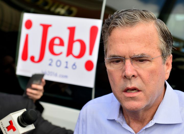 Jeb Bush's favorability rating has dropped below zero.