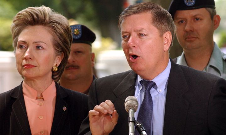 Lindsey Graham knows a little something about Hillary Clinton's abilities. Back in 2003, the two Senate colleagues appeared together to talk about health care for National Guard and Reserve members.