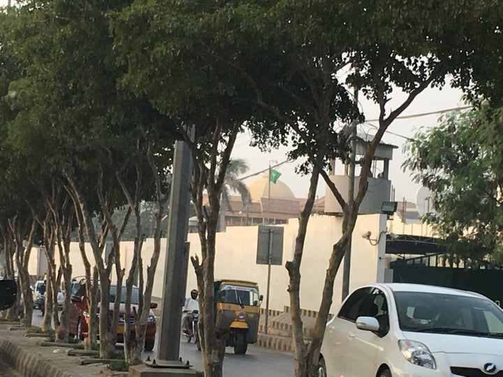 The consulate of Saudi Arabia in Karachi, Pakistan, on Jan. 8, 2016. The consulate is located at a valuable intersection