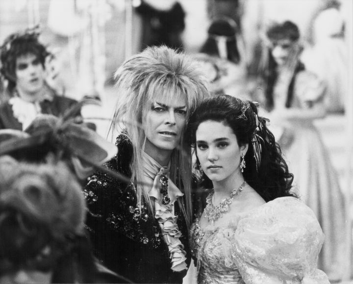 David Bowie and Jennifer Connelly appear in a scene from 1986's "Labyrinth."