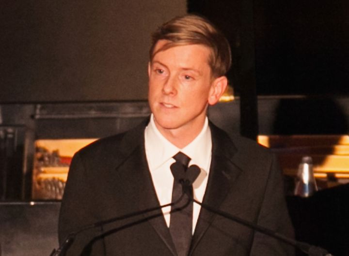 Chris Hughes, here celebrating The New Republic's centennial in 2014, looking for new owner as second century gets underway. 