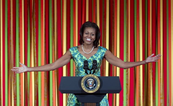 No one rocks a cap sleeve quite like FLOTUS.