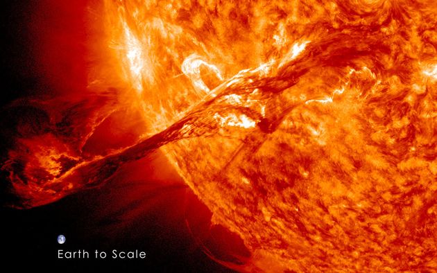 If the sun were as tall as a typical front door, Earth would be <a href="http://nasa.tumblr.com/post/136762377389/7-facts-tha