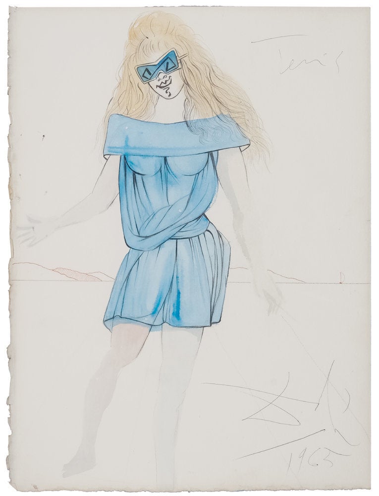 The Strange And Beautiful Fashion Drawings Of Salvador Dali