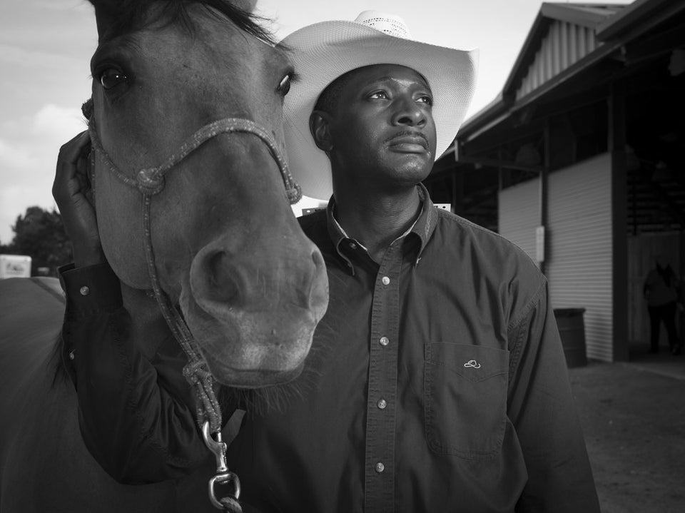 Derry L. Pierce traveled from Suk Village in Illinois to the Bill Pickett Rodeo in Atlanta, Georgia, on Aug. 2, 2014. Derry i